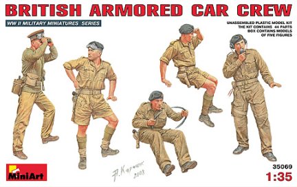 British  armored  car  crew - © Mini  Art