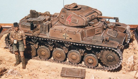 Panzer II C, Afrika Korps © Andrea Tallillo - Click to magnify/shrink
