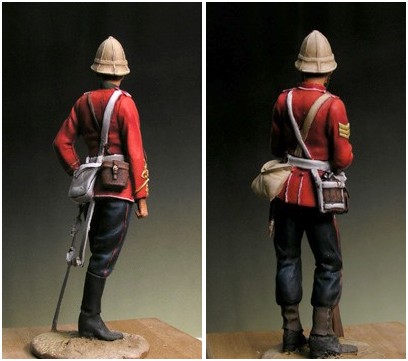 Officer and sergeant, 24th regiment, Zulu War 1879