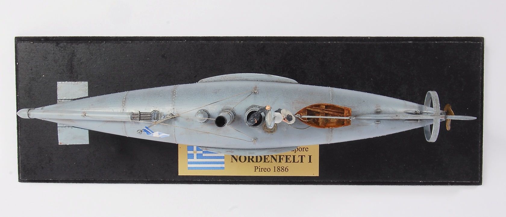 Sommergibile a vapore Nordenfelt I © Dino Dall'Asta - Click to magnify/shrink Sommergibile a vapore Nordenfelt I